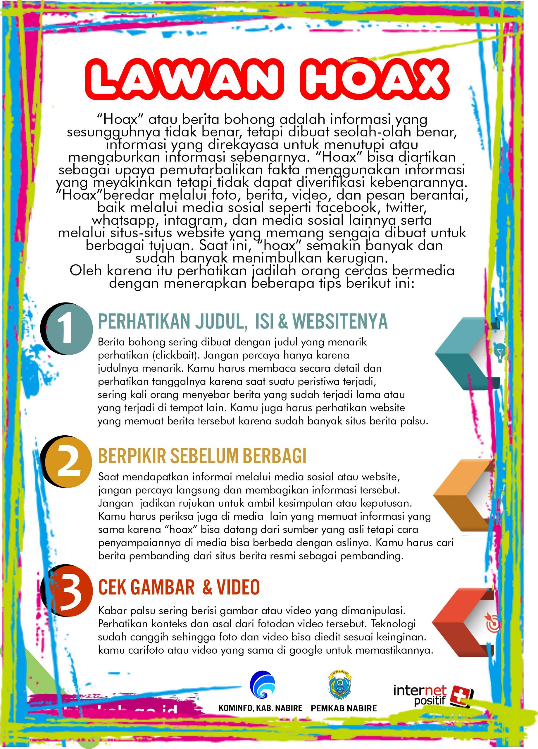 Tips Aman dari Informasi Hoaks