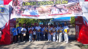 Dinas Kominfo Kabupaten Nabire Berpartisipasi dalam Lomba Yospan Jalan Semarakkan HUT Kemerdekaan RI
